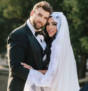 Sorin Reid Coppola Cage father Weston Cage with his wife Hila Cage Coppola on his wedding day.